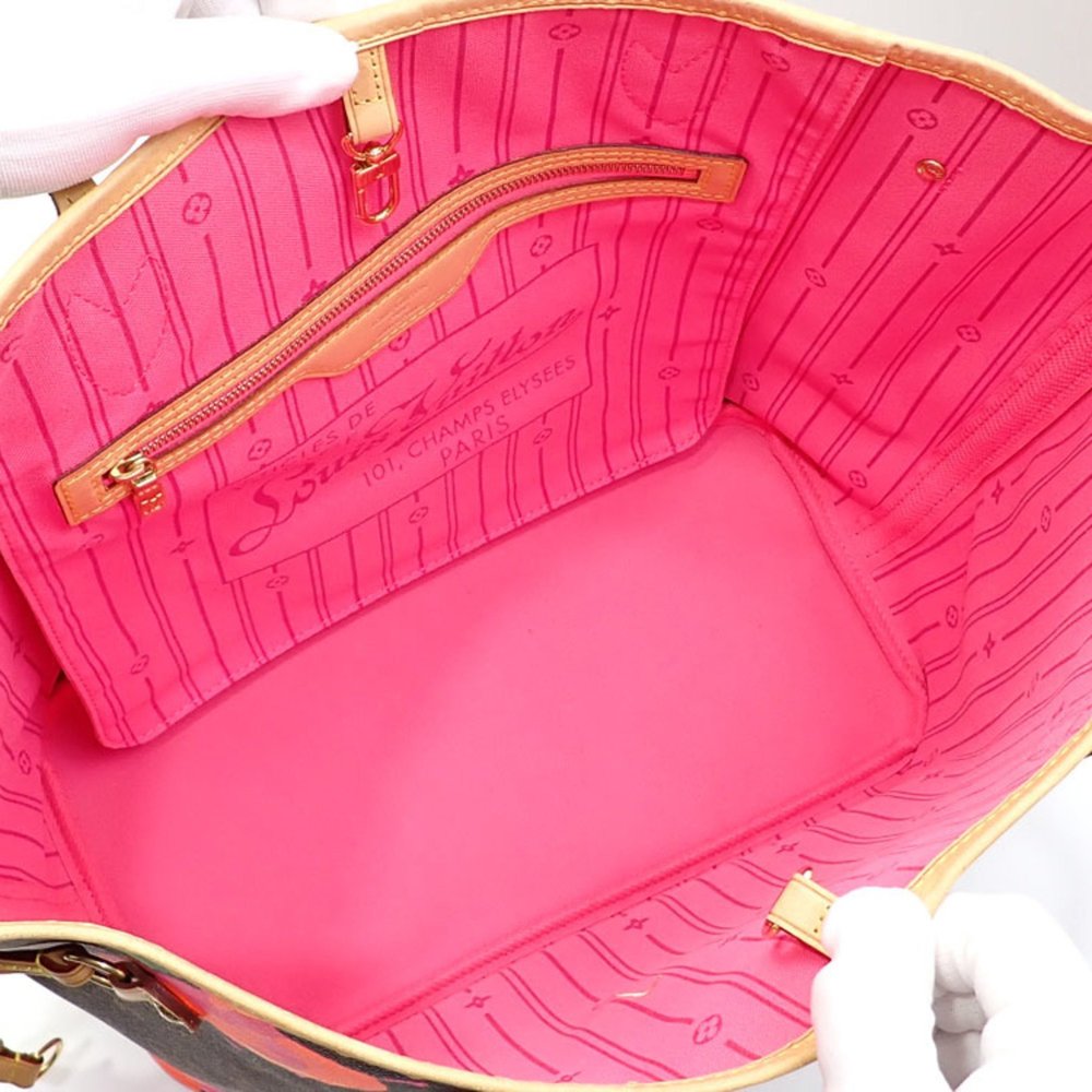 Louis Vuitton Tote Bag Monogram Rose Neverfull MM Women's M48613 Shoulder 200... - Picture 3 of 9